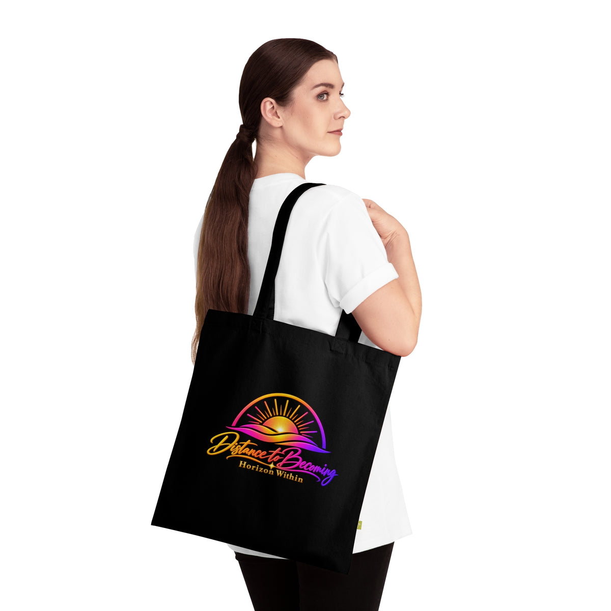 Becoming Collection — Gold Script Organic Tote Bag