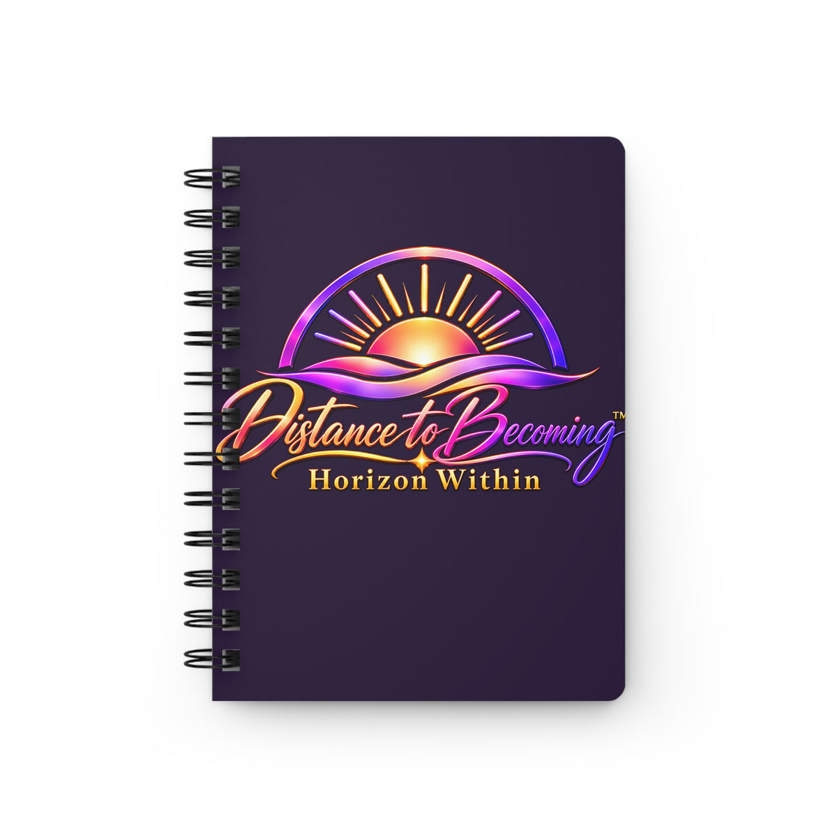 Becoming Collection Spiral Journal — Elegant Purple Hardcover Notebook for Personal Growth