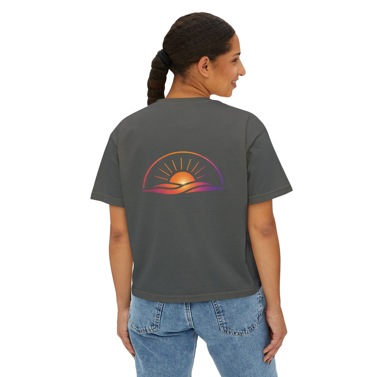 Becoming Collection — Sunrise Boxy Crop T-Shirt