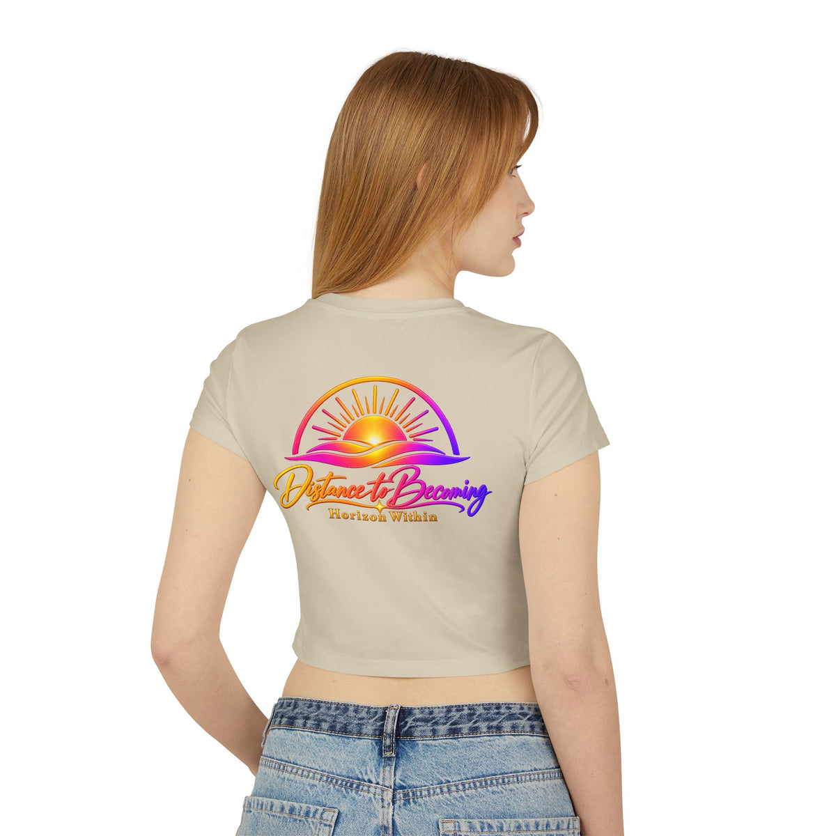 Sunrise Baby Tee — "becoming collection" Pastel Graphic Crop Top
