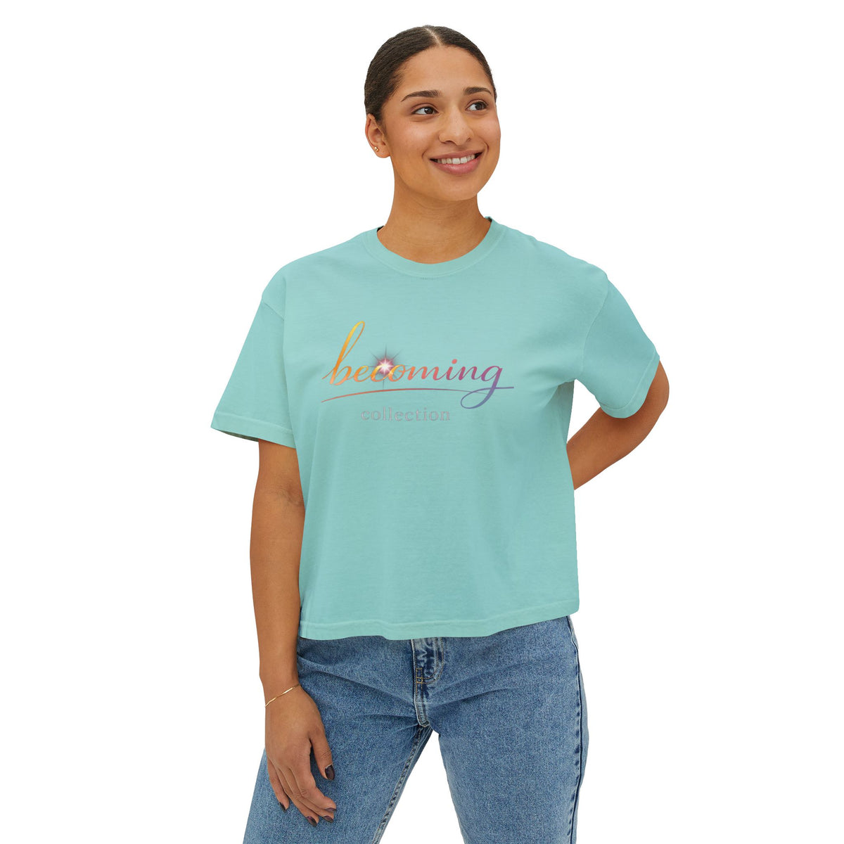 Becoming Collection — Sunrise Boxy Crop T-Shirt