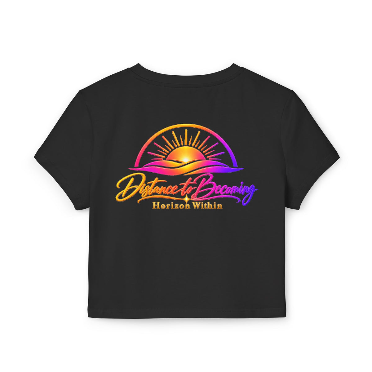 Sunrise Baby Tee — "becoming collection" Pastel Graphic Crop Top