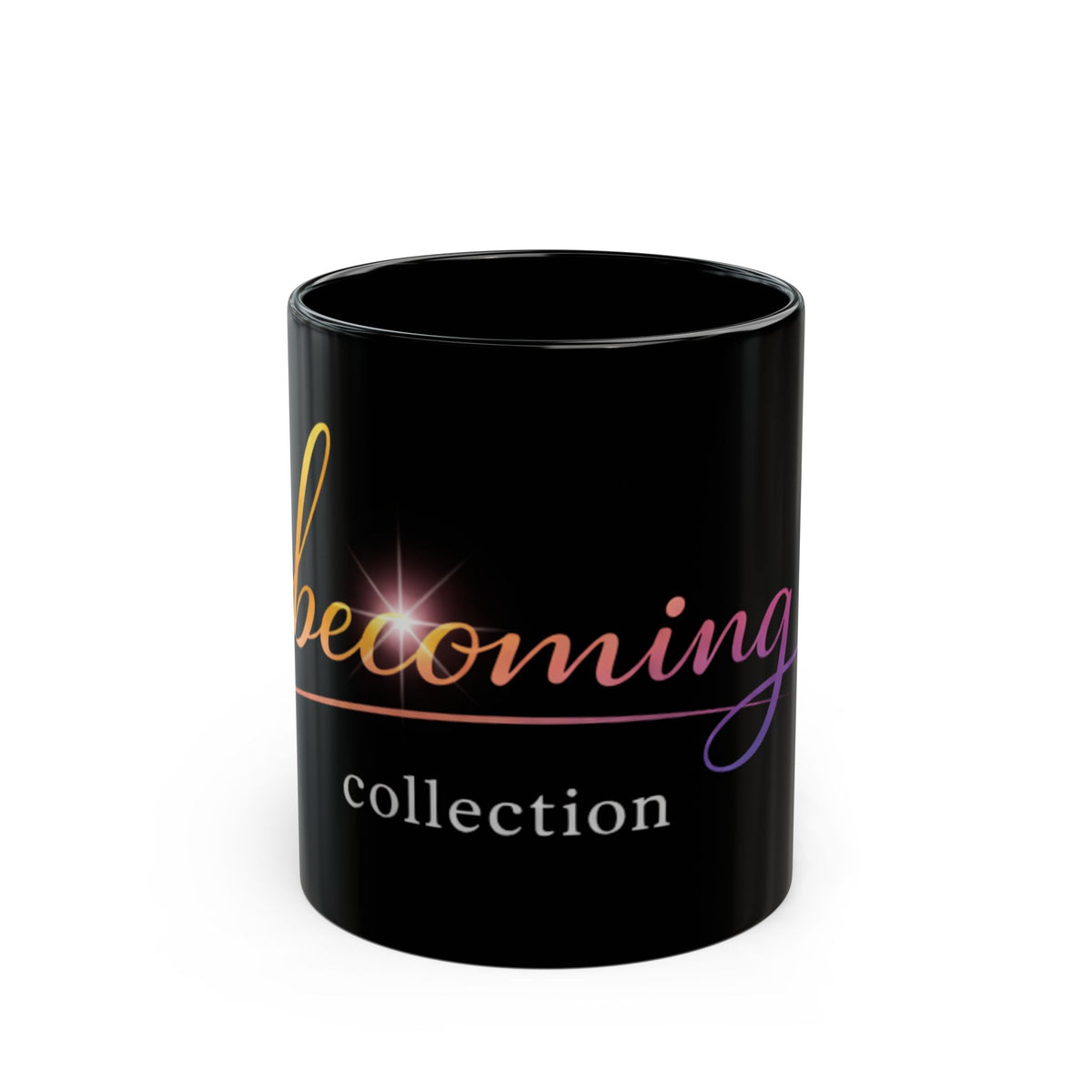 Becoming Collection — Script Logo Black Mug