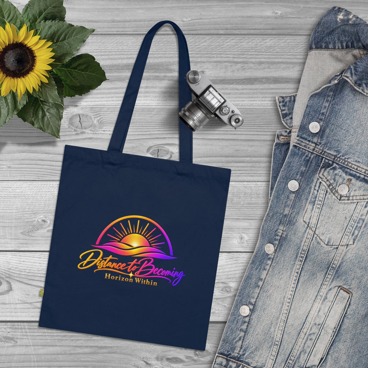 Becoming Collection — Gold Script Organic Tote Bag