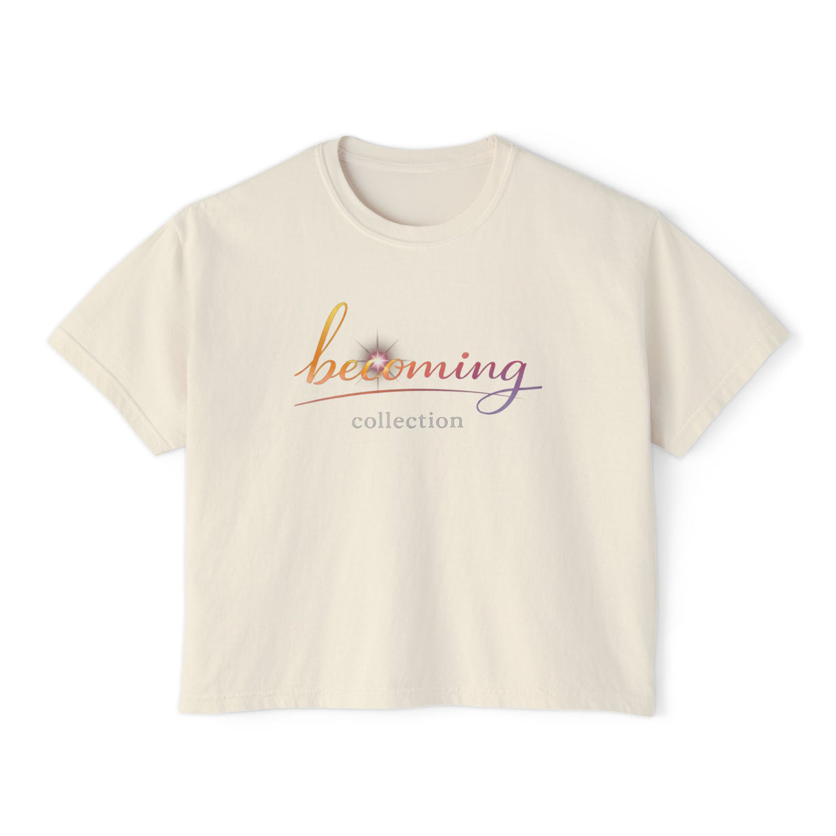 Becoming Collection — Sunrise Boxy Crop T-Shirt