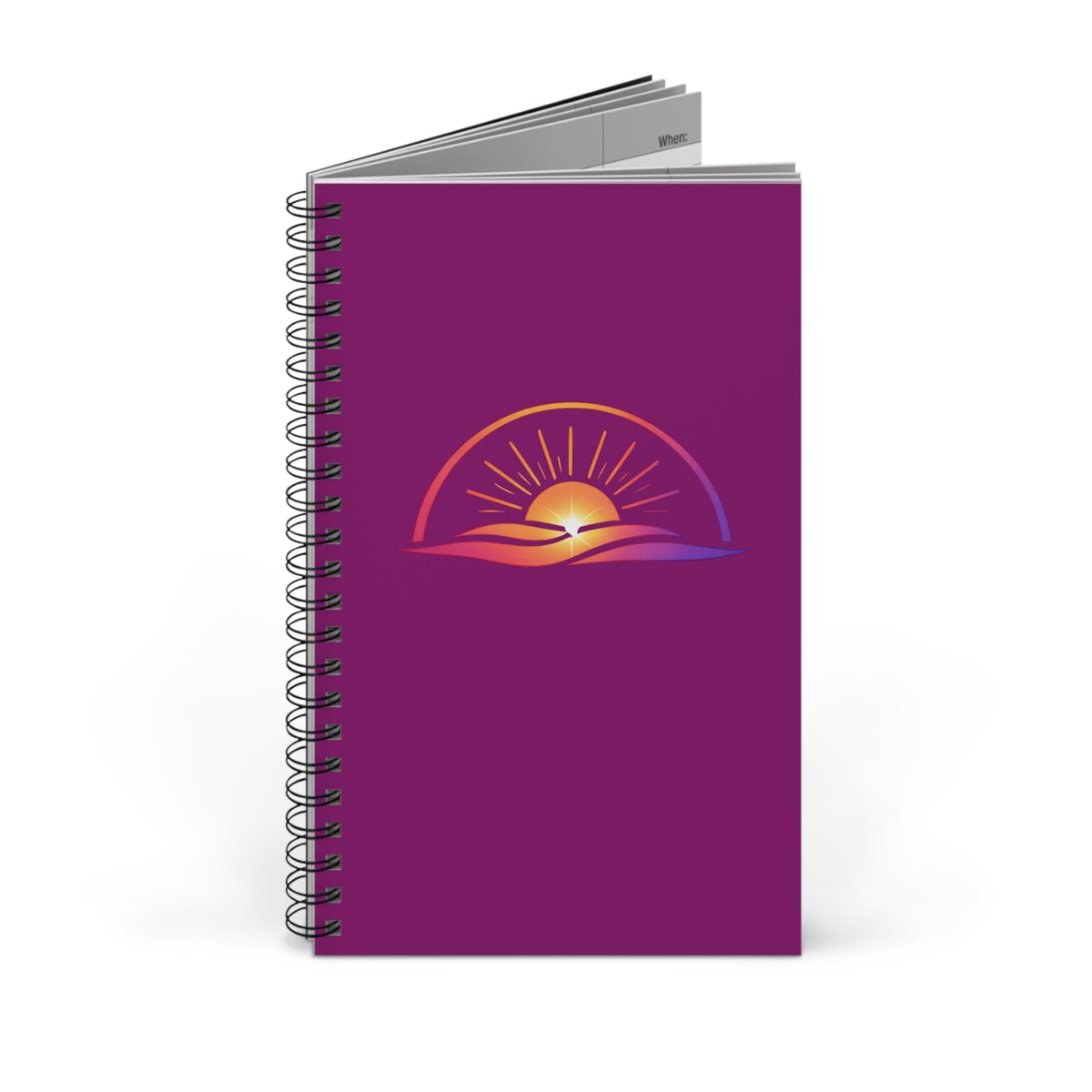 Sunrise Spiral Journal — Inspirational Daily Notebook
