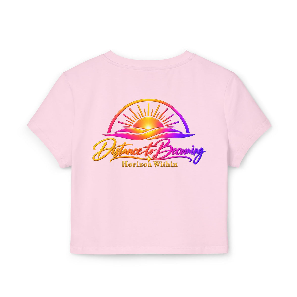Sunrise Baby Tee — "becoming collection" Pastel Graphic Crop Top