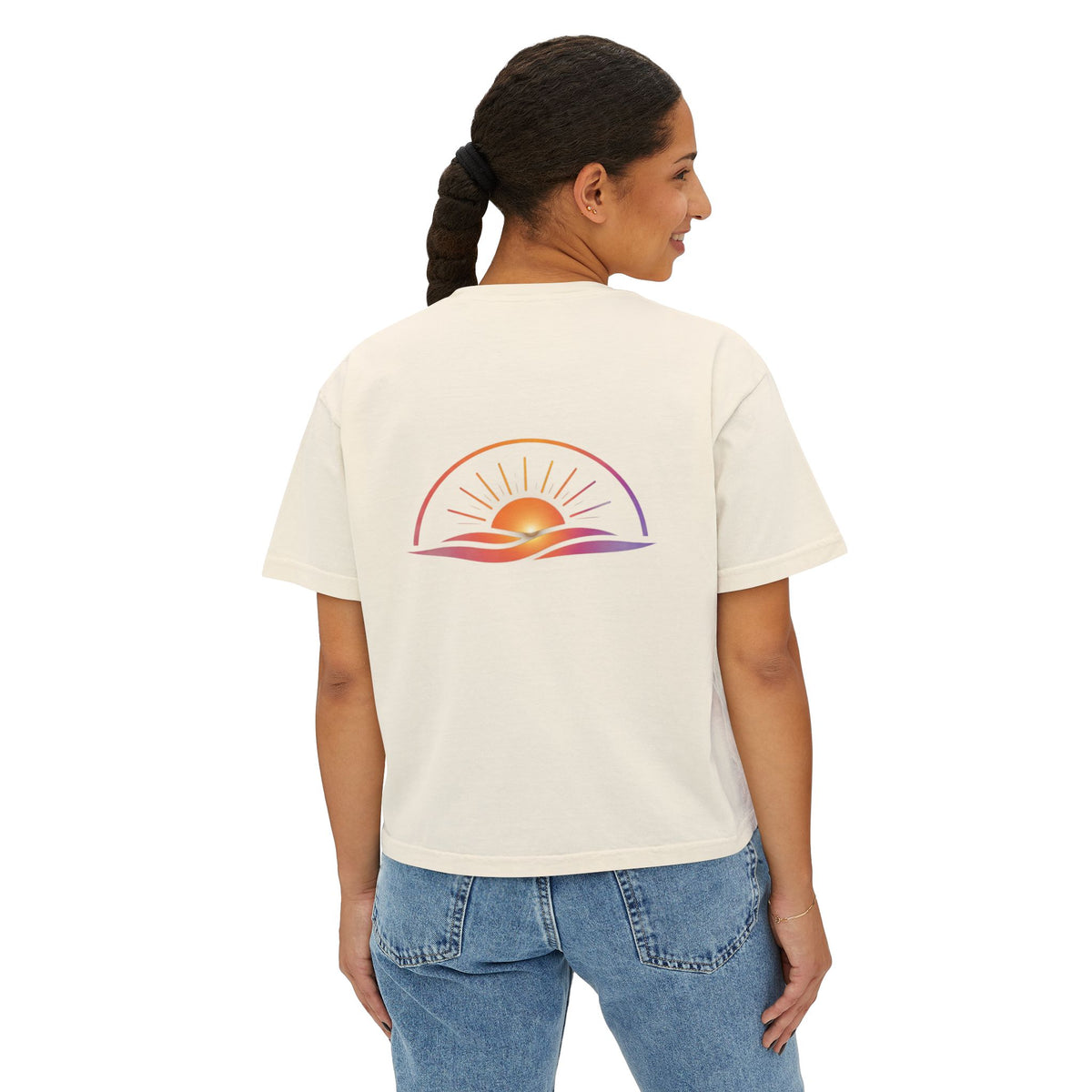 Becoming Collection — Sunrise Boxy Crop T-Shirt