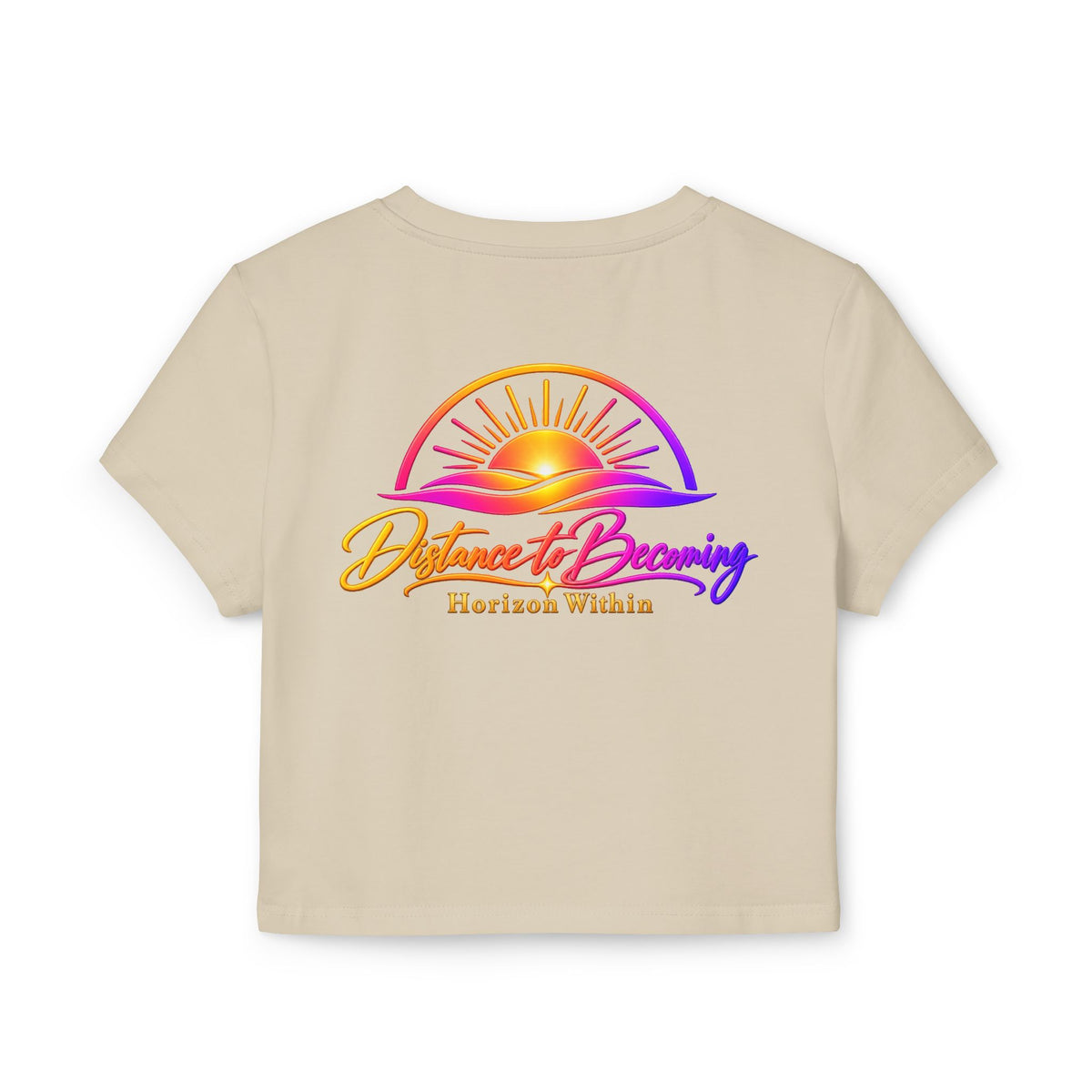 Sunrise Baby Tee — "becoming collection" Pastel Graphic Crop Top
