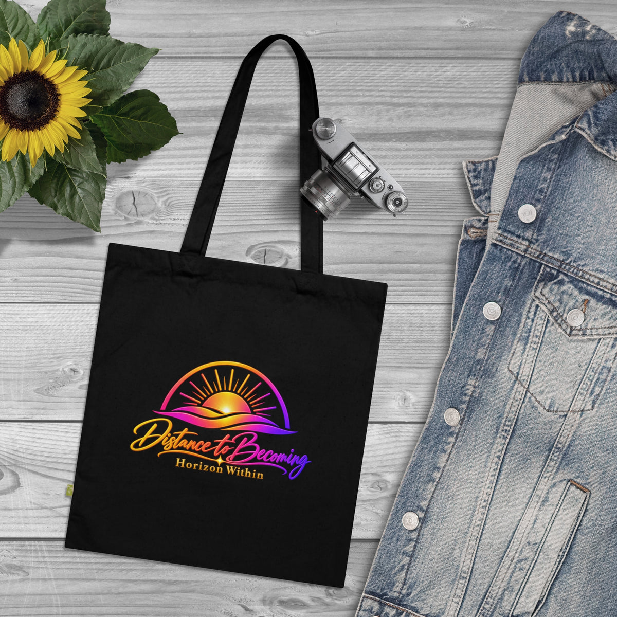 Becoming Collection — Gold Script Organic Tote Bag
