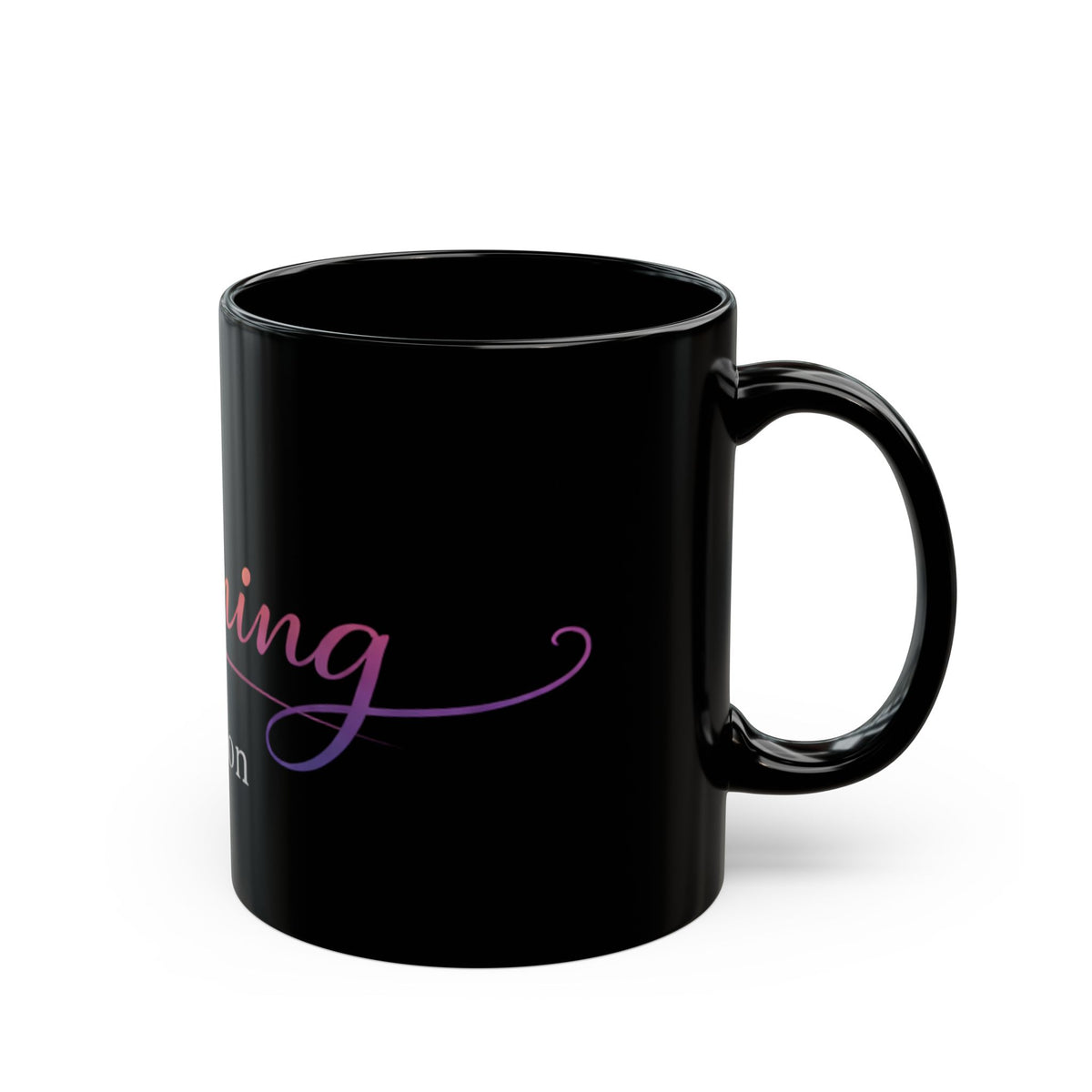 Becoming Collection — Script Logo Black Mug