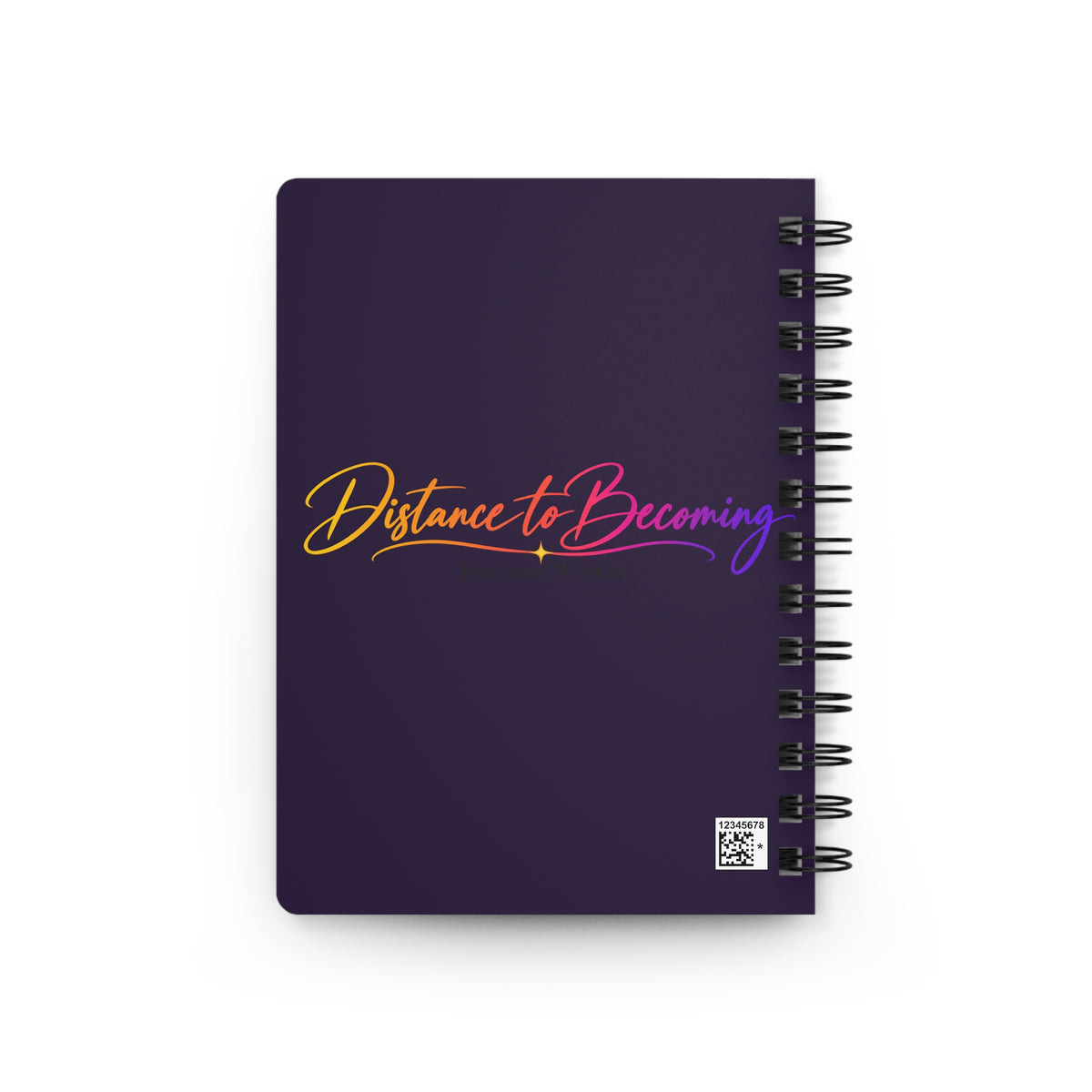 Becoming Collection Spiral Journal — Elegant Purple Hardcover Notebook for Personal Growth