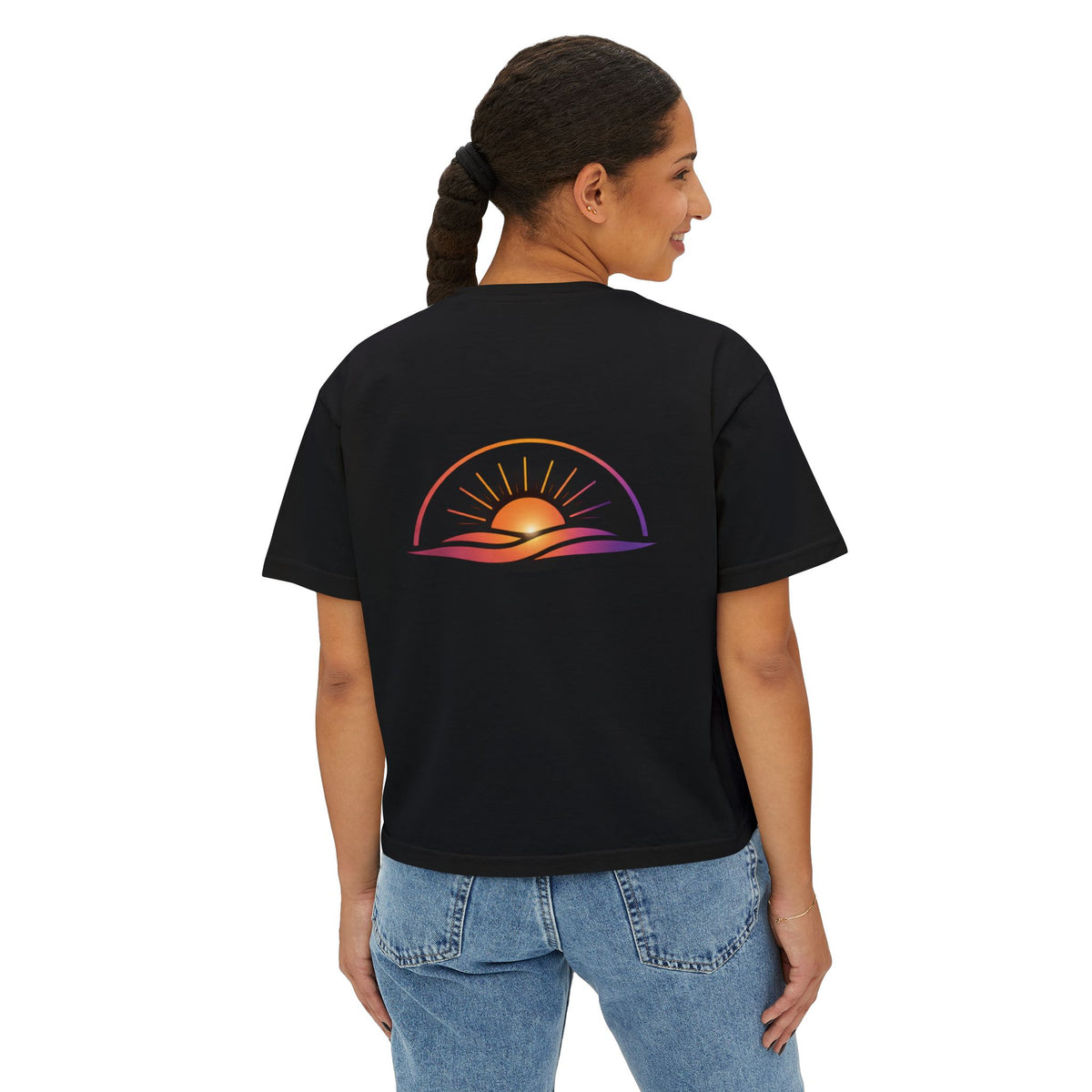 Becoming Collection — Sunrise Boxy Crop T-Shirt