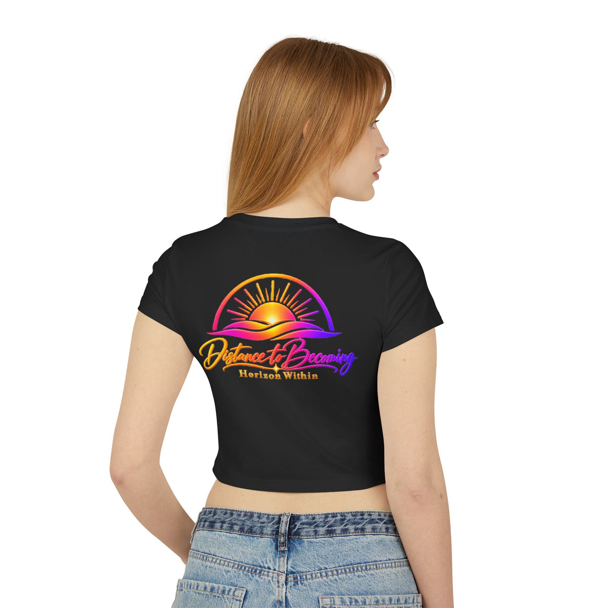 Sunrise Baby Tee — "becoming collection" Pastel Graphic Crop Top