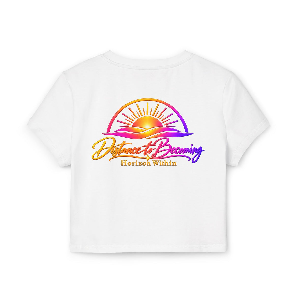 Sunrise Baby Tee — "becoming collection" Pastel Graphic Crop Top